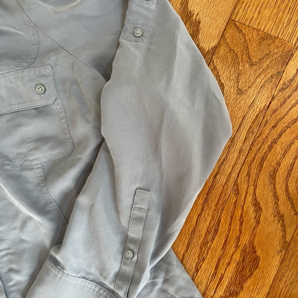 Express Gray Button Down - image 6